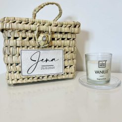 Panier en osier personnalisé