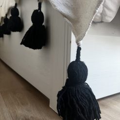 Alternative view of Couvre-lit blanc cassé rayé noir - 200 cm * 300 cm