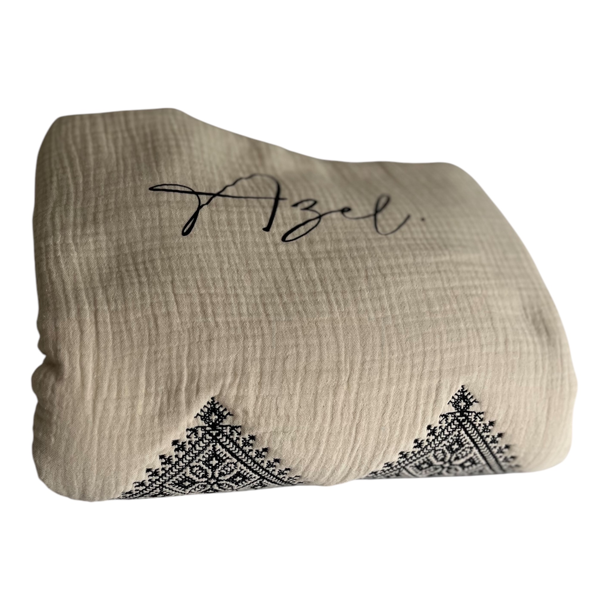 Couverture bébé Fessi Sable - 90 cm * 90 cm – Image 3