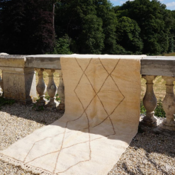 Tapis Berbère Mrirt - Losanges marron
