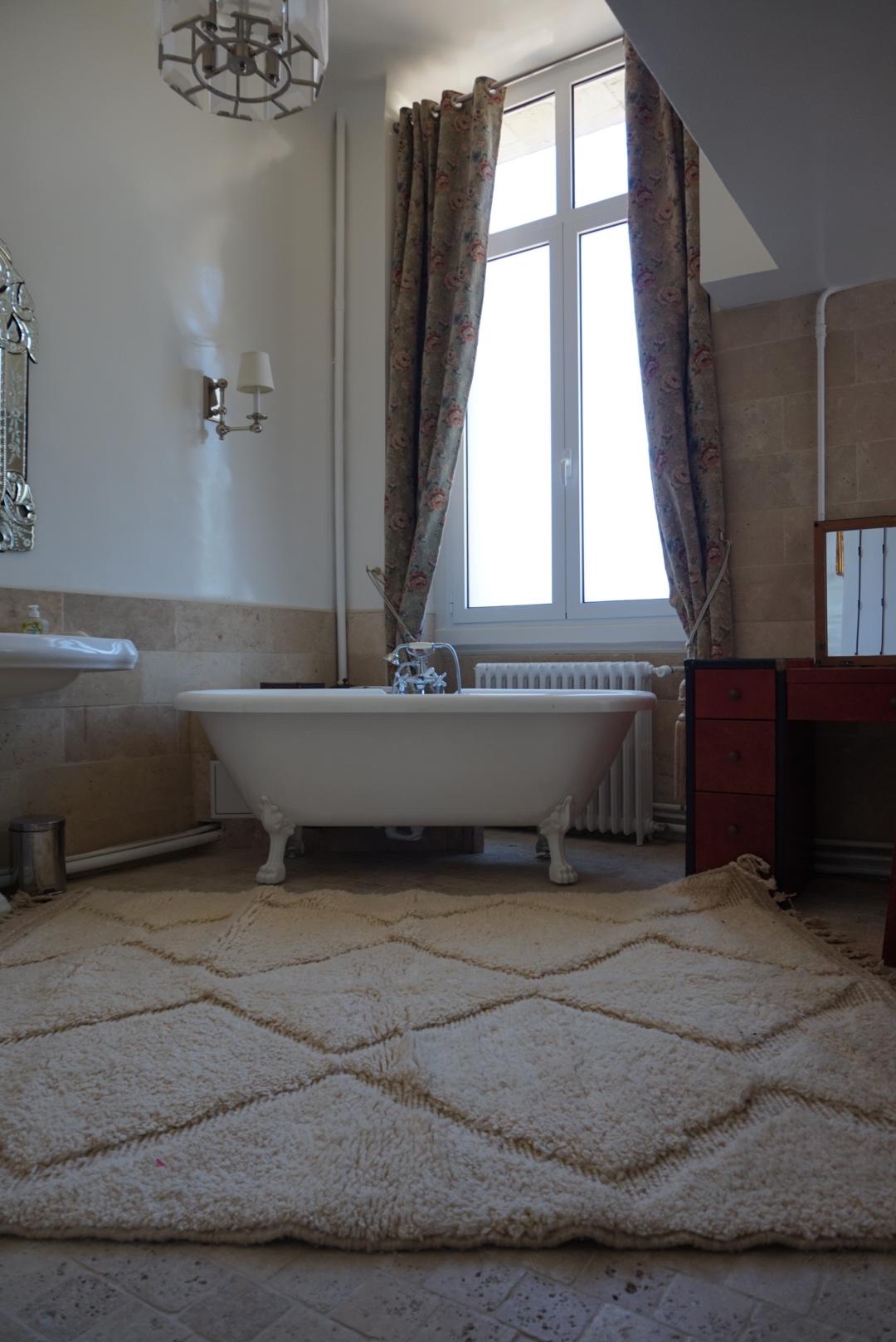 Tapis Berbère Beni Ouarain - Losanges blanc – Image 2