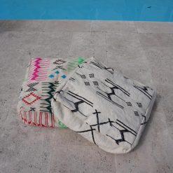 Alternative view of Pouf berbère Kilim - Motifs colorés
