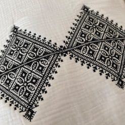 Couverture bébé Fessi Blanche et noir - 90 cm * 90 cm