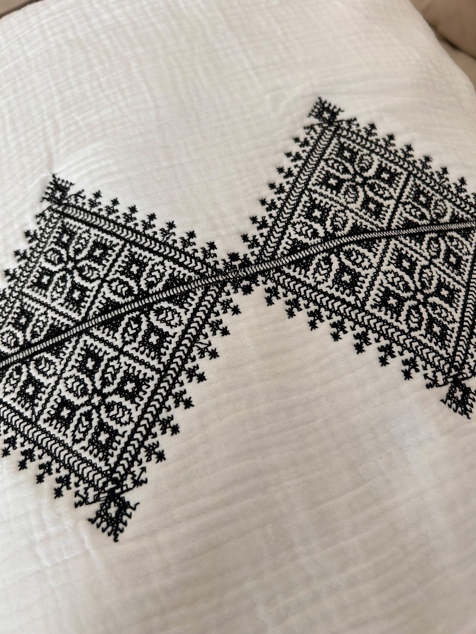 Couverture bébé Fessi Blanche et noir - 90 cm * 90 cm