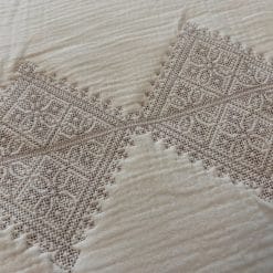Alternative view of Couverture bébé Fessi sable et gold - 90 cm * 90 cm