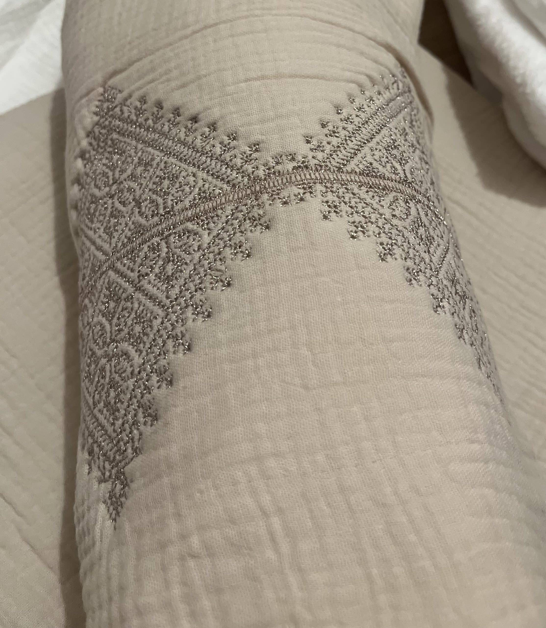 Couverture bébé Fessi sable et gold - 90 cm * 90 cm