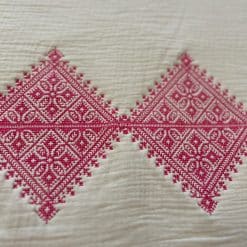Alternative view of Couverture bébé Fessi sable et rose - 90 cm * 90 cm